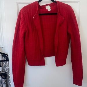 H&M Vibrant Red Knit Sweater